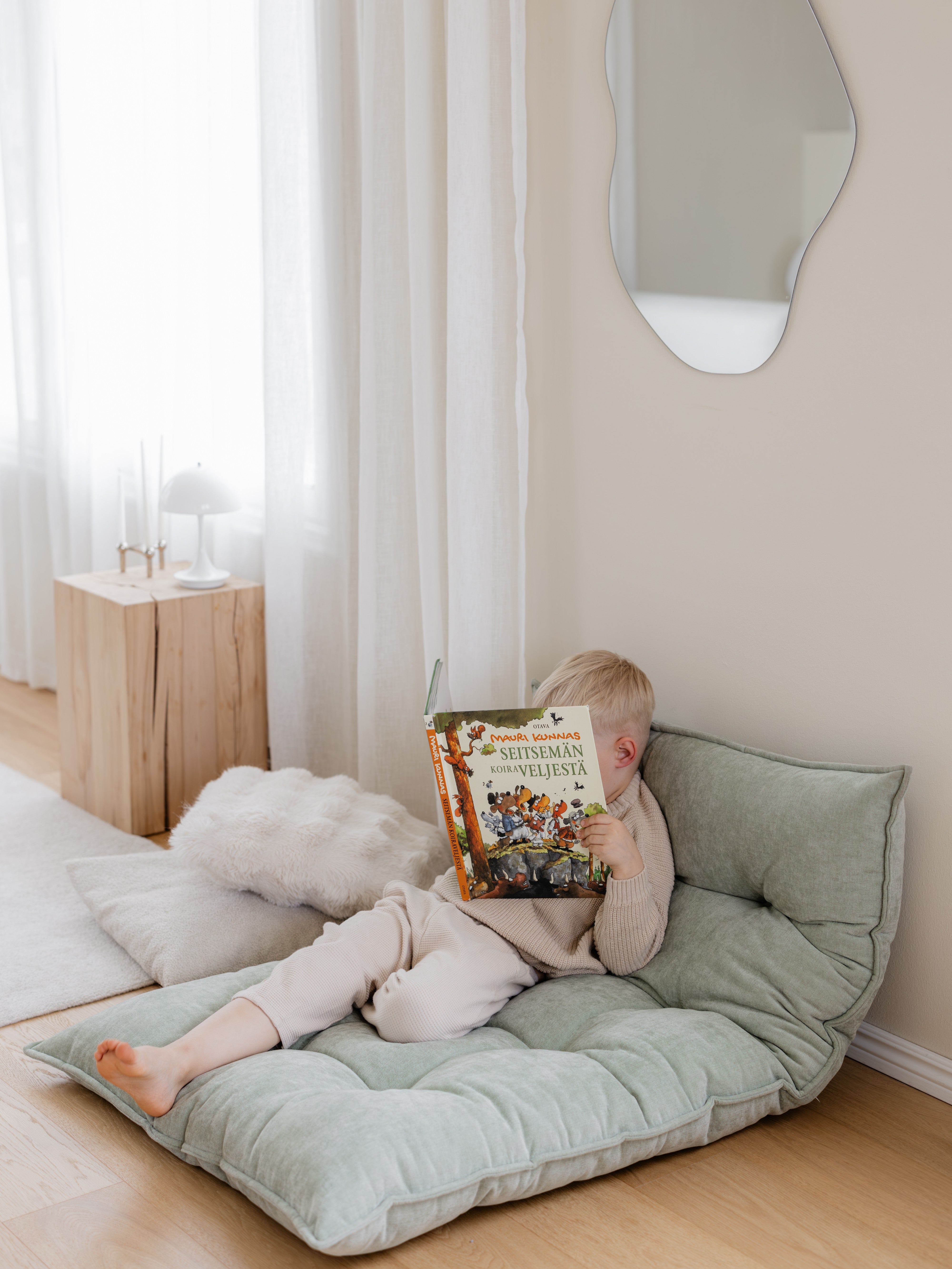 VIENO tufted floor cushion | sage – FitWood
