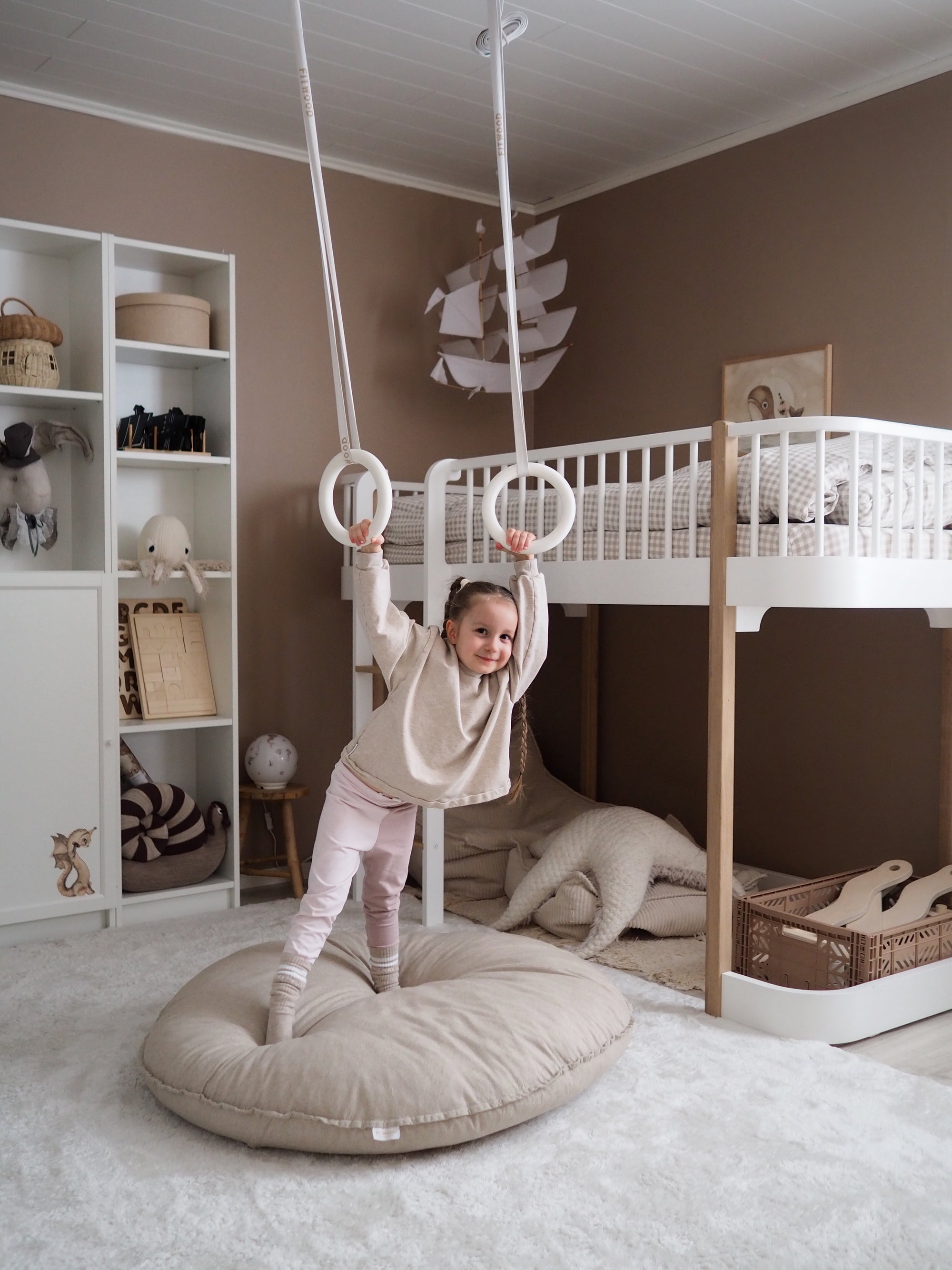 ULPU MINI anelli da ginnastica | bianco