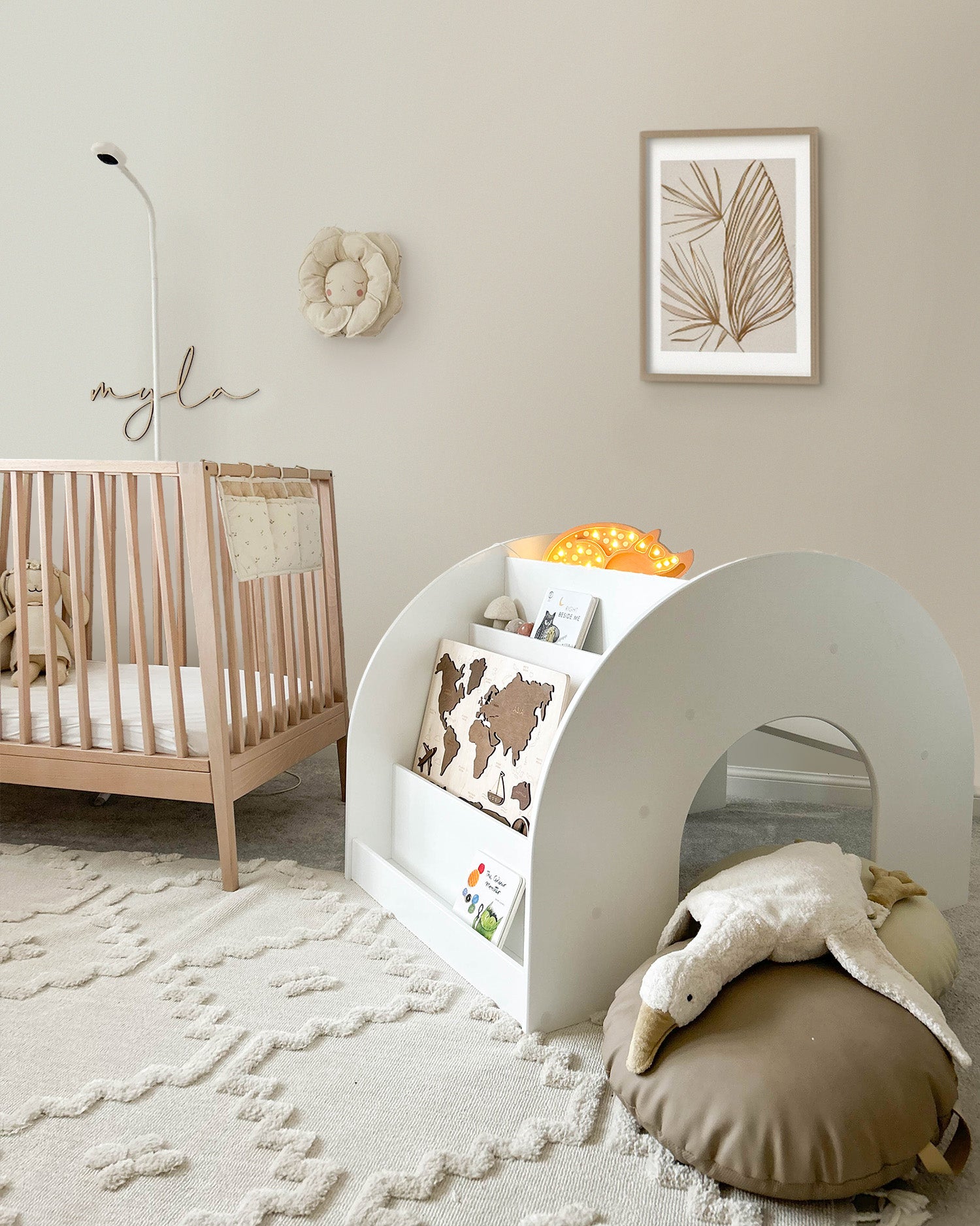 KUMPU Montessori Bucherregal weiB