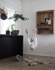 RINGS anelli da ginnastica | quercia - corda beige