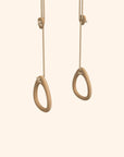 RINGS anelli da ginnastica | quercia - corda beige
