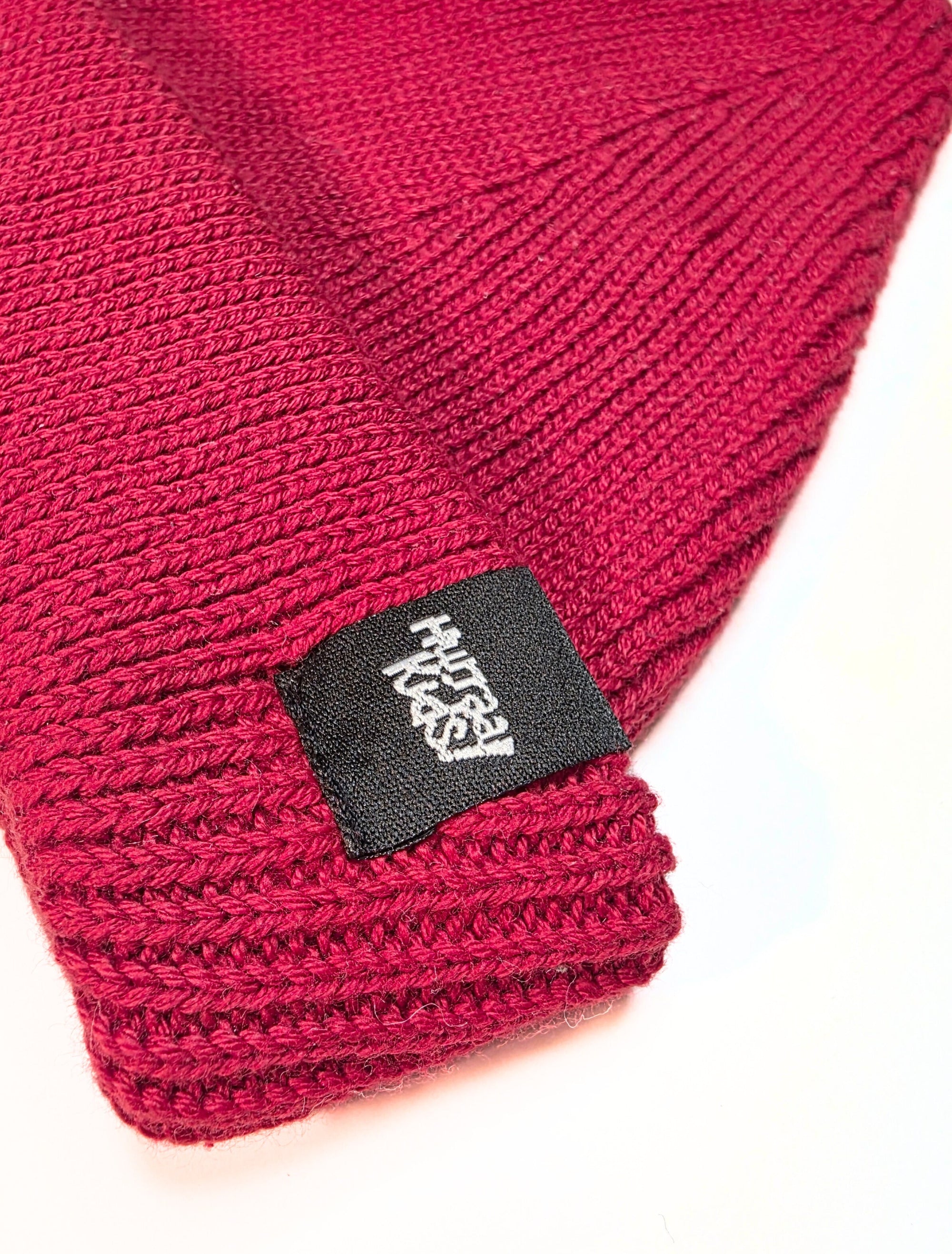 Beam cotton beanie | red