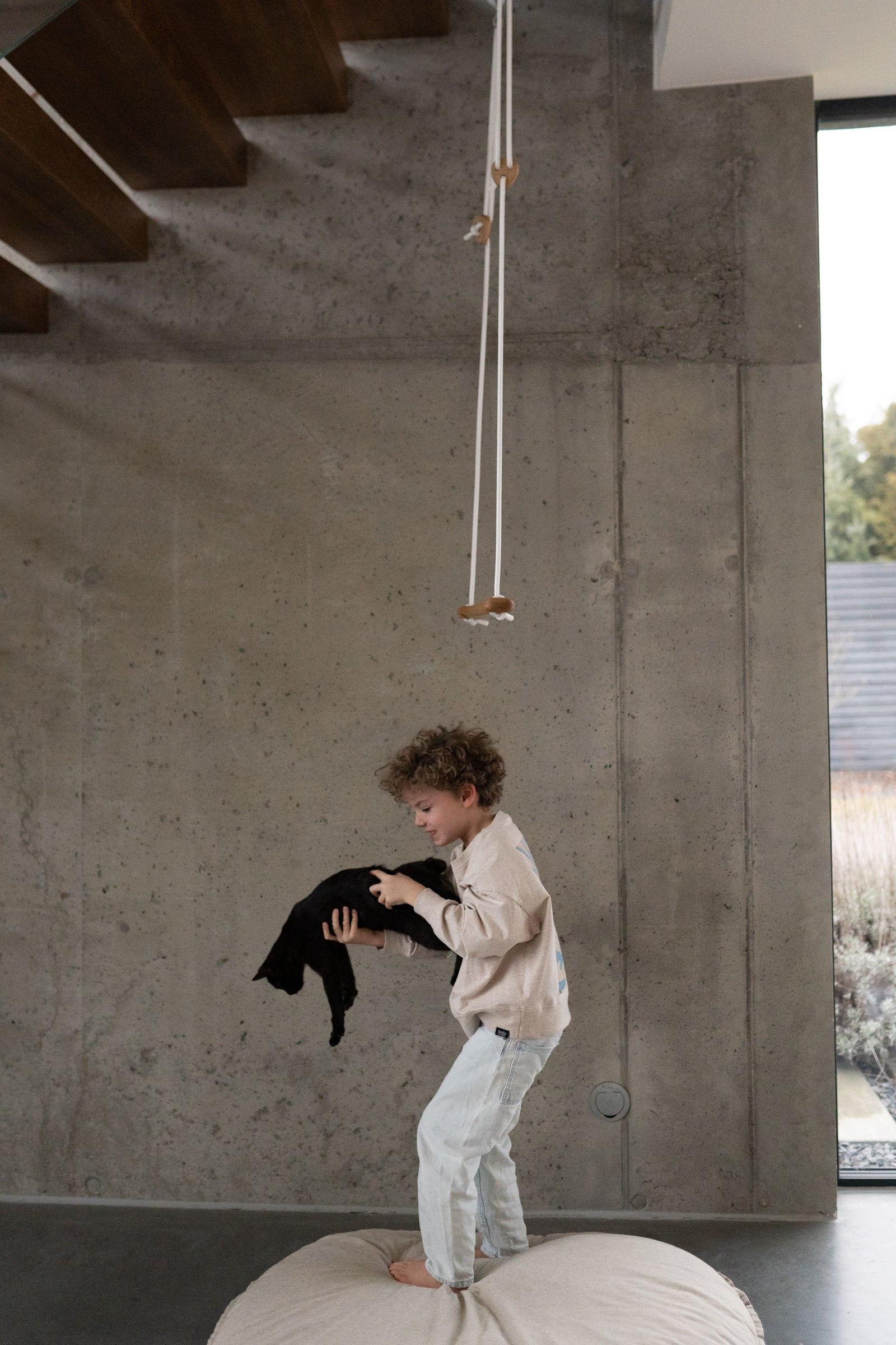 Trapèze BONE | chêne - corde blanch