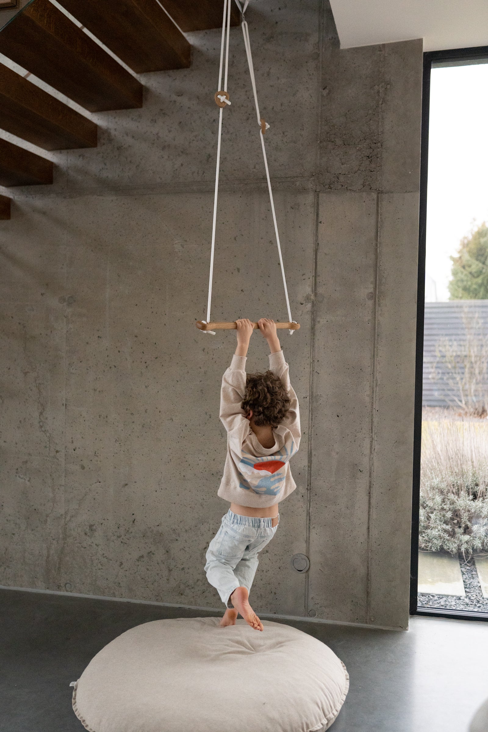 Trapèze BONE | chêne - corde blanch