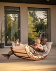 LAAKSO outdoor chaise longue | brun