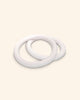 ULPU gym rings | white waxed - white straps
