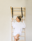 ULPU gym rings | white - black straps