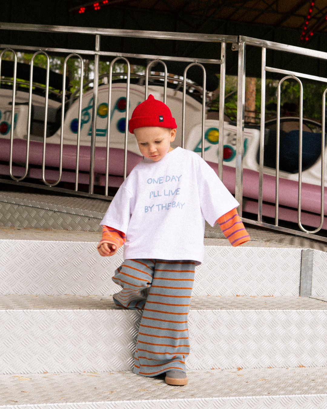 One day box t-shirt | white