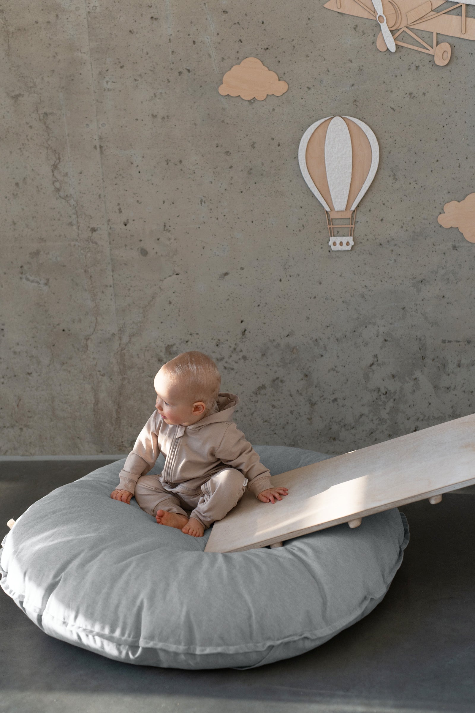 Coussin de sol LEMPI | bleu clair