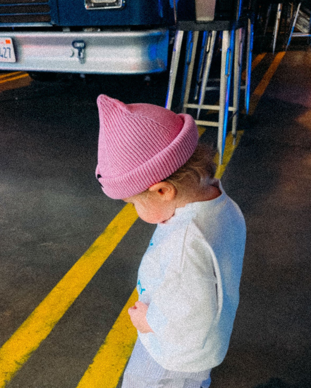 Beam cotton beanie | pink