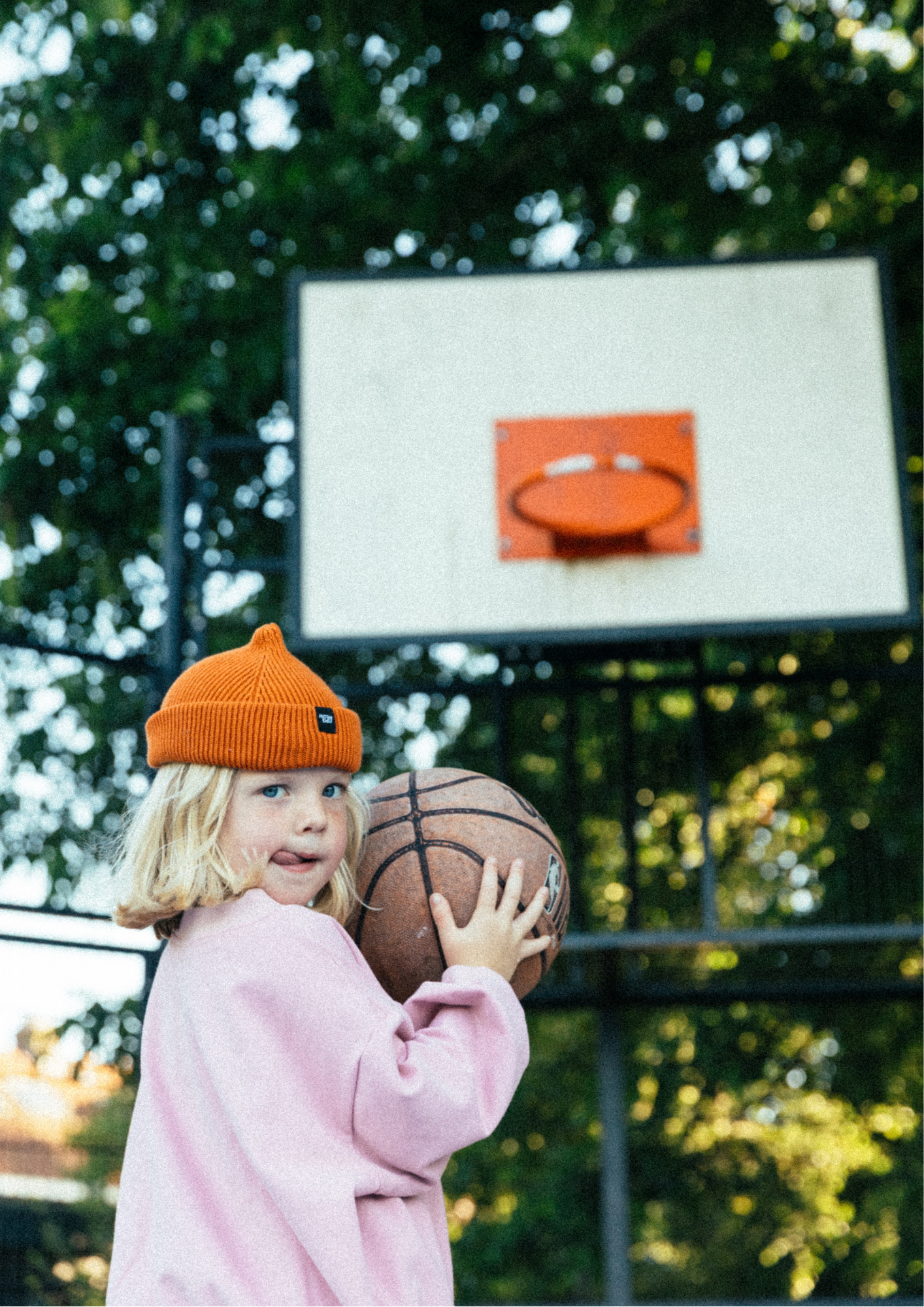 Beam cotton beanie | orange