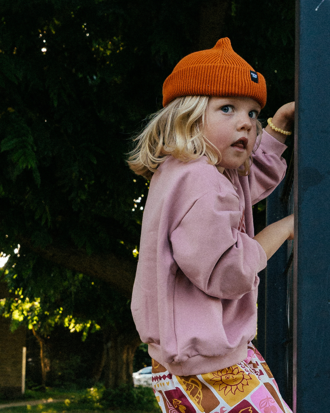 Beam cotton beanie | orange
