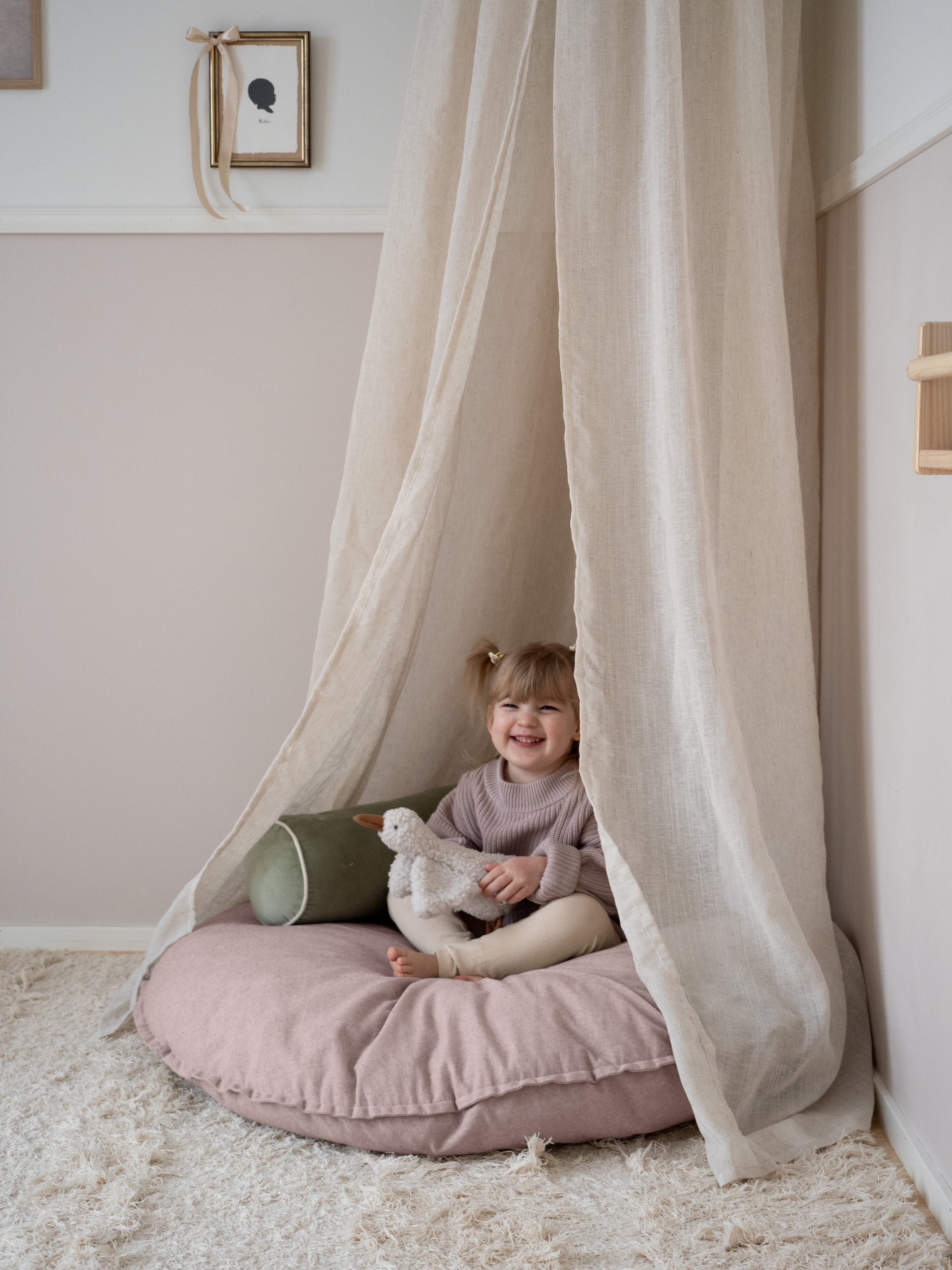 LEMPI Bodenkissen | hellrosa